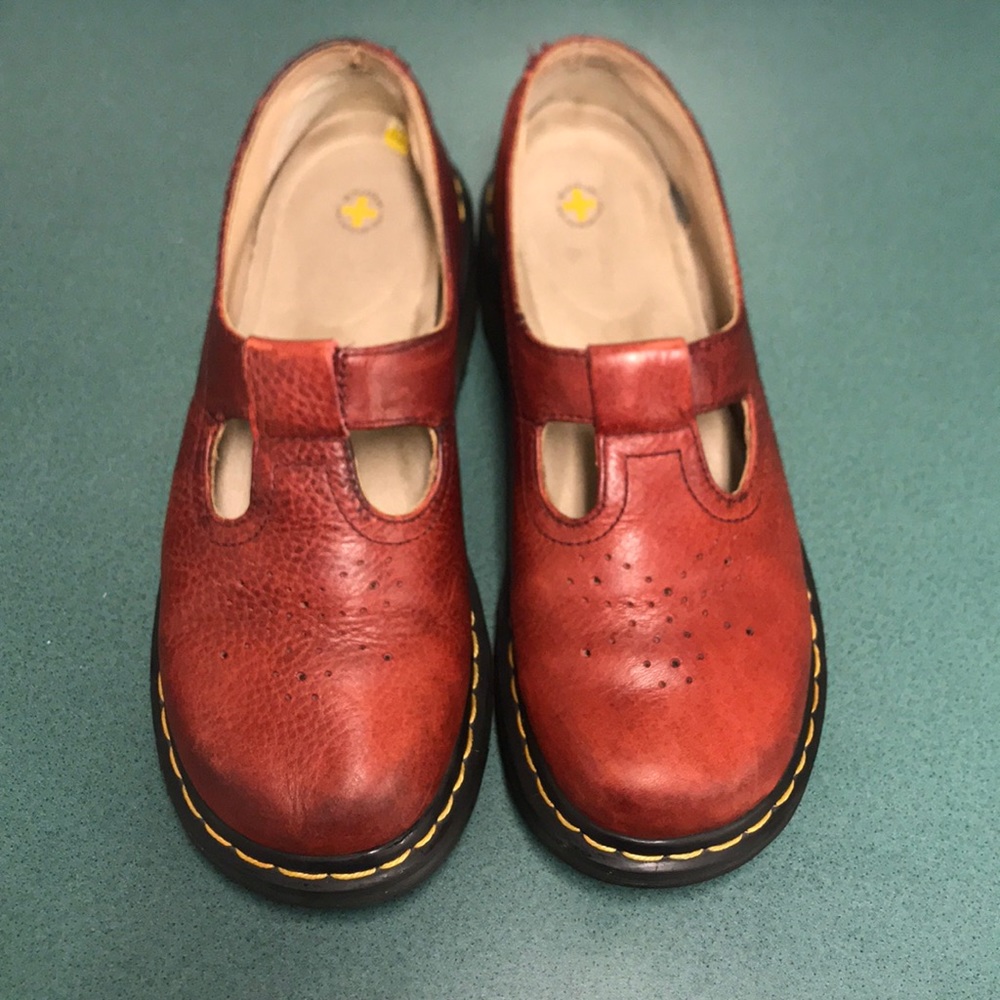 Dr. Marten Red Mary Janes